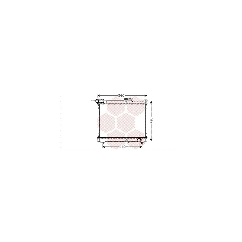 Radiateur, refroidissement du moteur VAN WEZEL 52002106