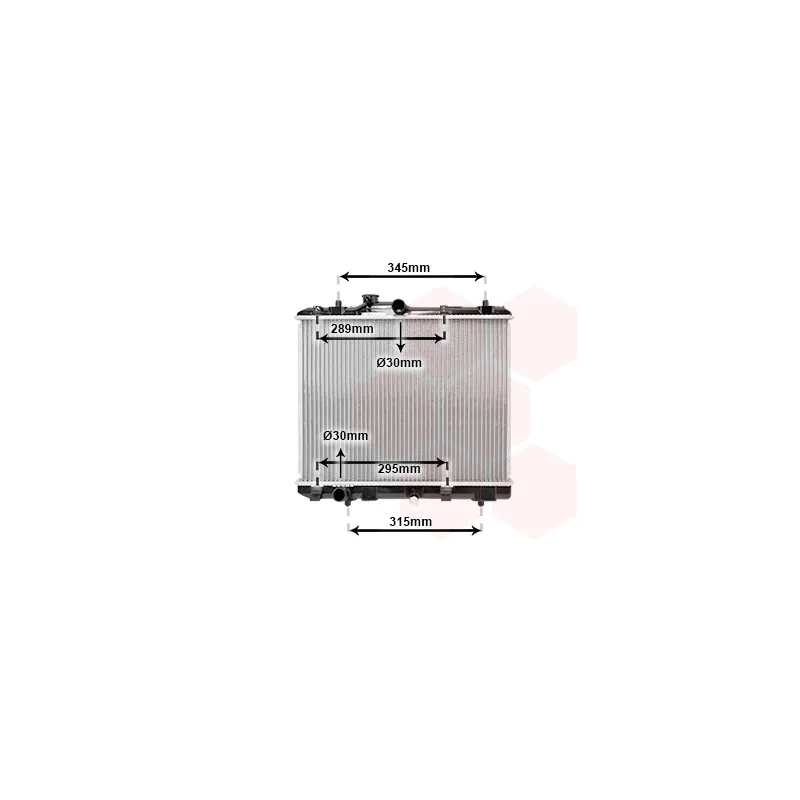 Radiateur, refroidissement du moteur VAN WEZEL 52002111