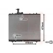 Radiateur, refroidissement du moteur VAN WEZEL 52002137 - Visuel 1