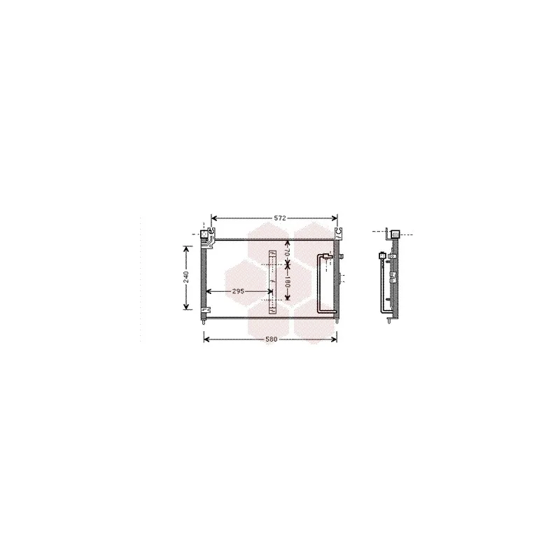 Condenseur, climatisation VAN WEZEL 52005038