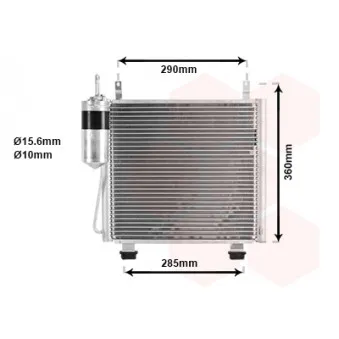 Condenseur, climatisation VAN WEZEL