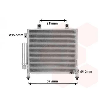 Condenseur, climatisation VAN WEZEL 52005120
