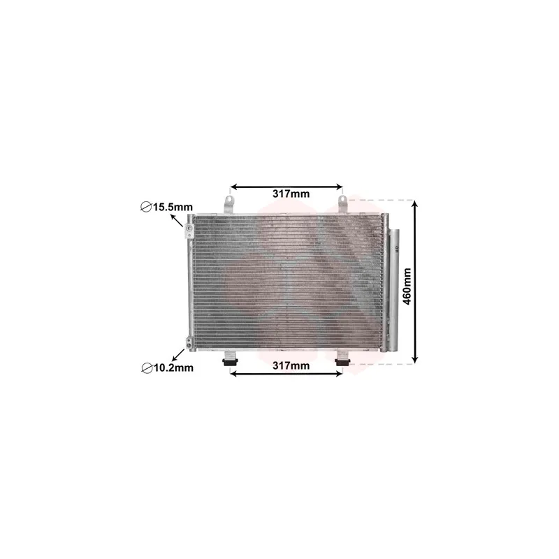 Condenseur, climatisation VAN WEZEL 52005133
