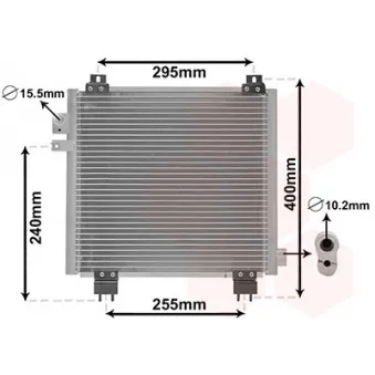 Condenseur, climatisation VAN WEZEL 52005144