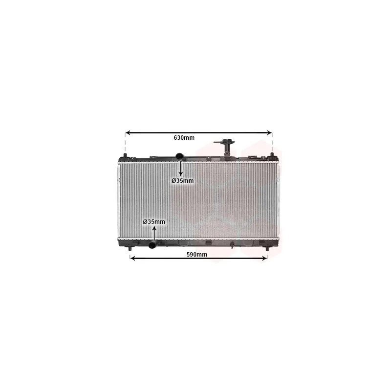 Radiateur, refroidissement du moteur VAN WEZEL 52012705