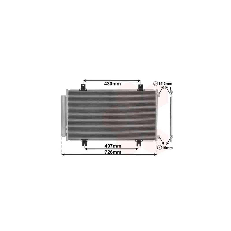 Condenseur, climatisation VAN WEZEL 52015701