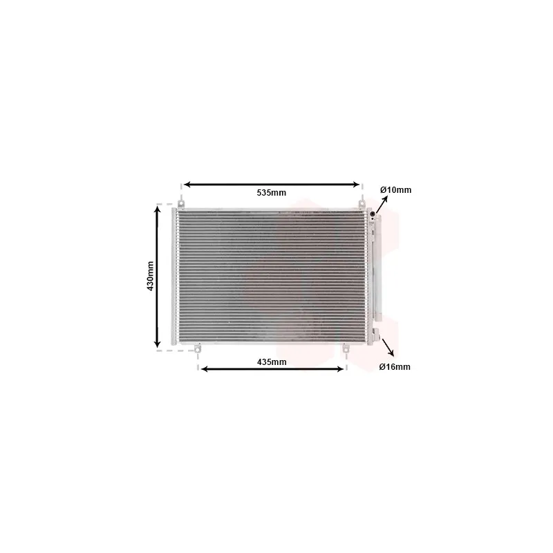 Condenseur, climatisation VAN WEZEL 52015703