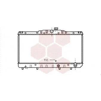 Radiateur, refroidissement du moteur VAN WEZEL 53002030