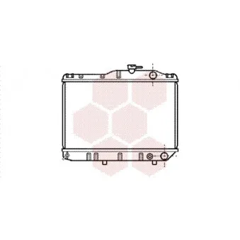 Radiateur, refroidissement du moteur VAN WEZEL 53002032