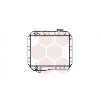 Radiateur, refroidissement du moteur VAN WEZEL 53002042