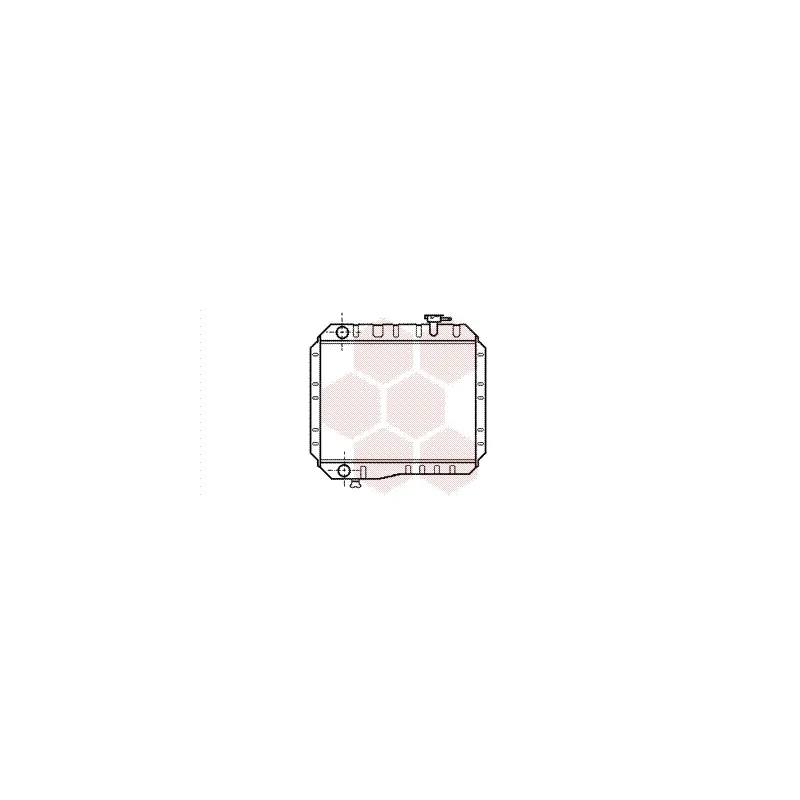 Radiateur, refroidissement du moteur VAN WEZEL 53002042