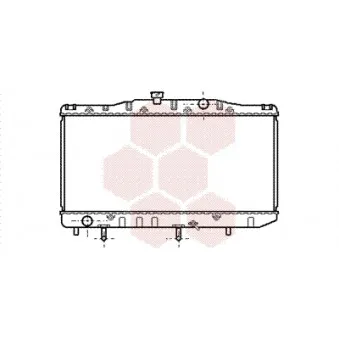 Radiateur, refroidissement du moteur VAN WEZEL 53002048