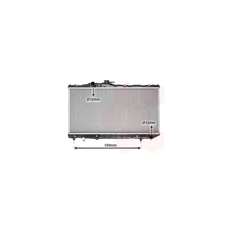 Radiateur, refroidissement du moteur VAN WEZEL 53002099