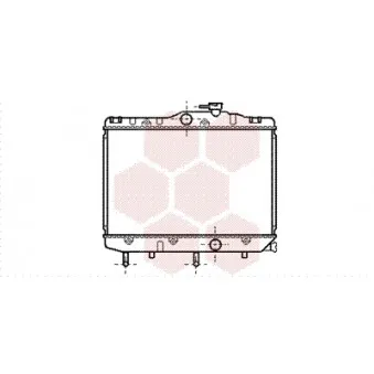 Radiateur, refroidissement du moteur VAN WEZEL 53002109