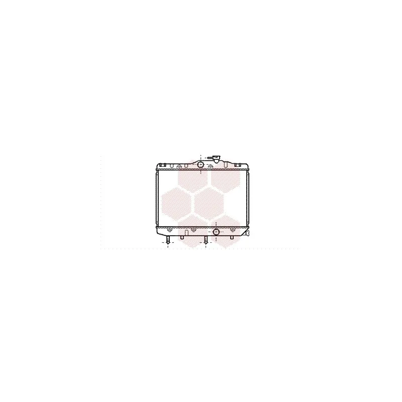 Radiateur, refroidissement du moteur VAN WEZEL 53002109