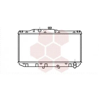 Radiateur, refroidissement du moteur VAN WEZEL 53002111