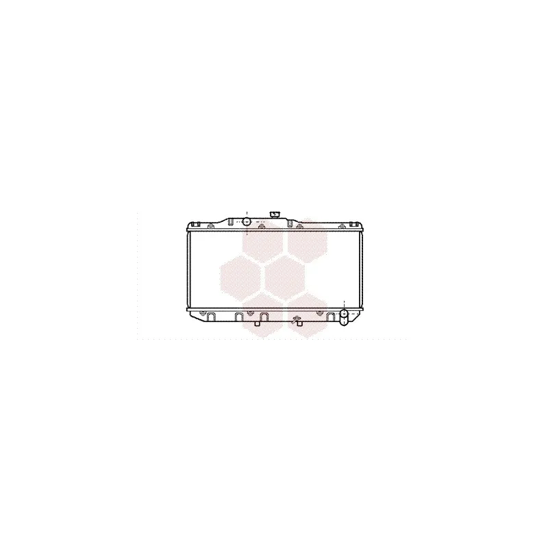 Radiateur, refroidissement du moteur VAN WEZEL 53002111