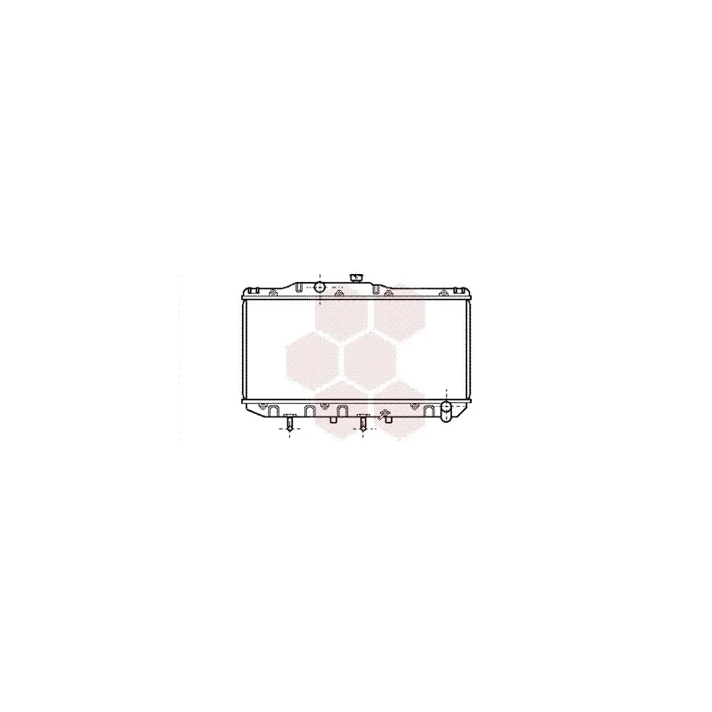 Radiateur, refroidissement du moteur VAN WEZEL 53002112