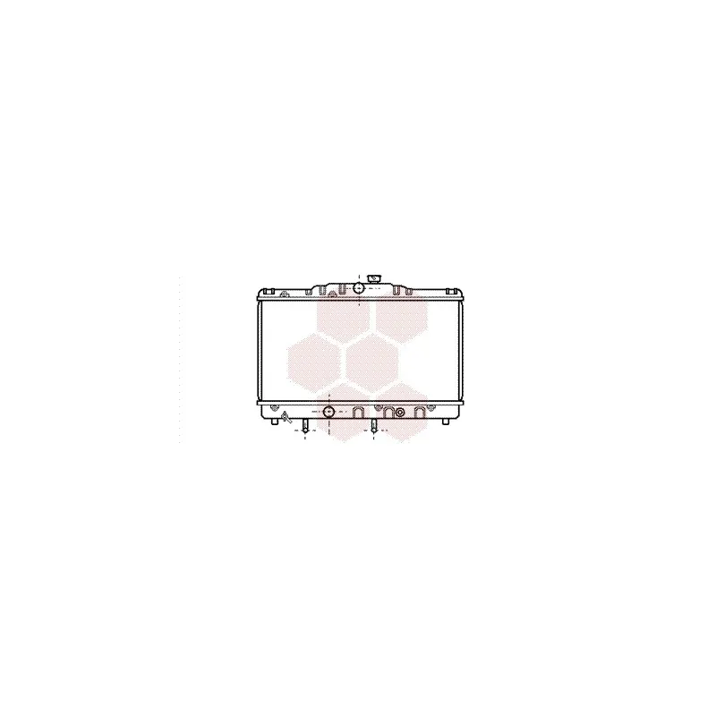 Radiateur, refroidissement du moteur VAN WEZEL 53002116