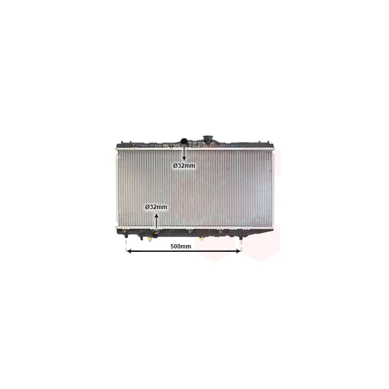 Radiateur, refroidissement du moteur VAN WEZEL 53002123