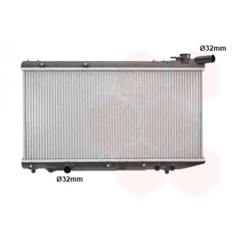 Radiateur, refroidissement du moteur VAN WEZEL 53002124