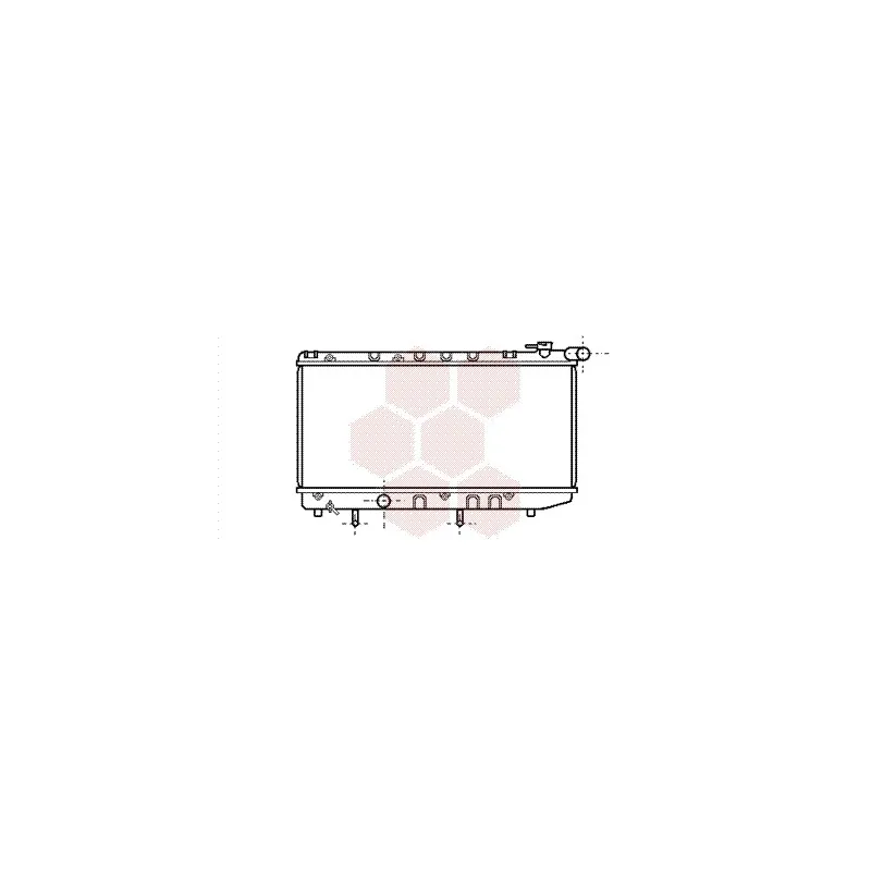 Radiateur, refroidissement du moteur VAN WEZEL 53002125
