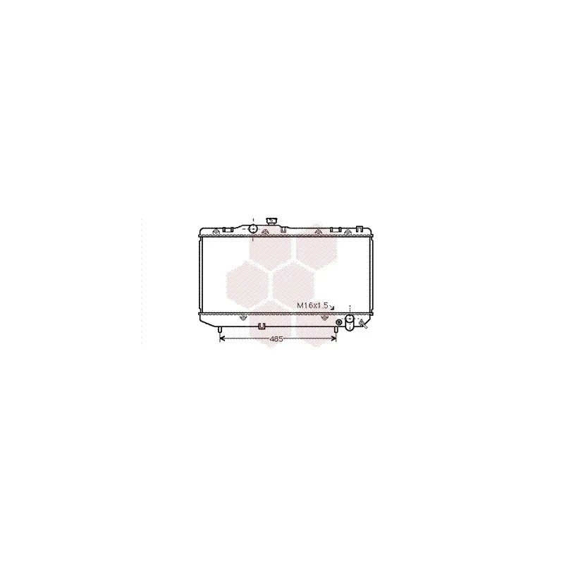 Radiateur, refroidissement du moteur VAN WEZEL 53002142