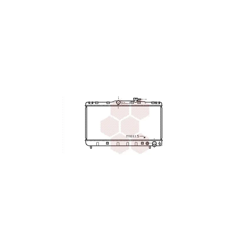 Radiateur, refroidissement du moteur VAN WEZEL 53002145