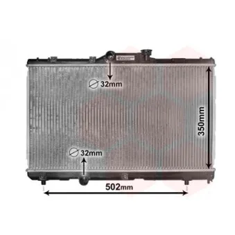 Radiateur, refroidissement du moteur VAN WEZEL 53002147