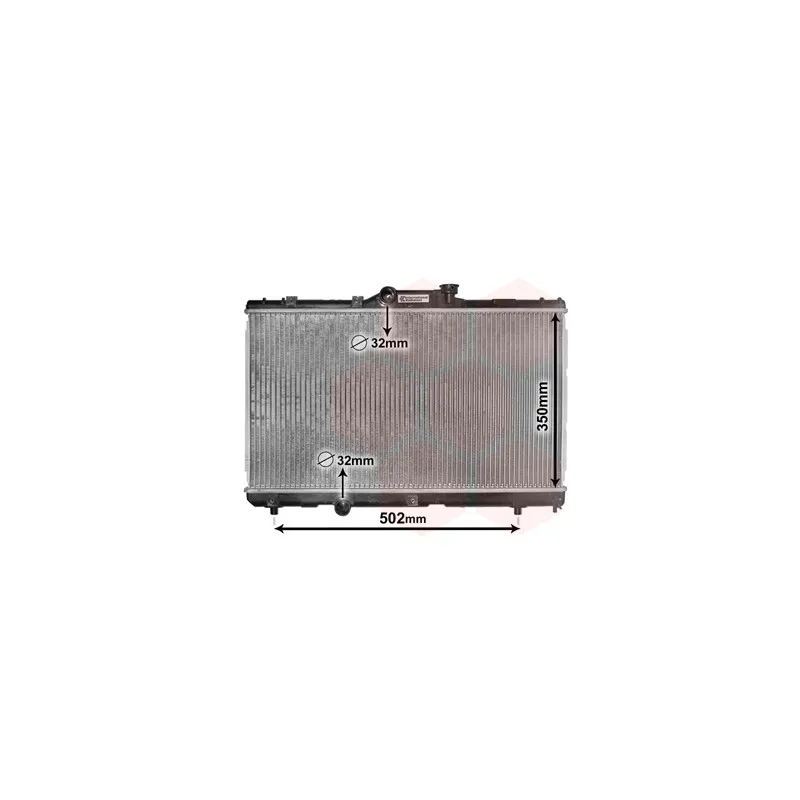Radiateur, refroidissement du moteur VAN WEZEL 53002147