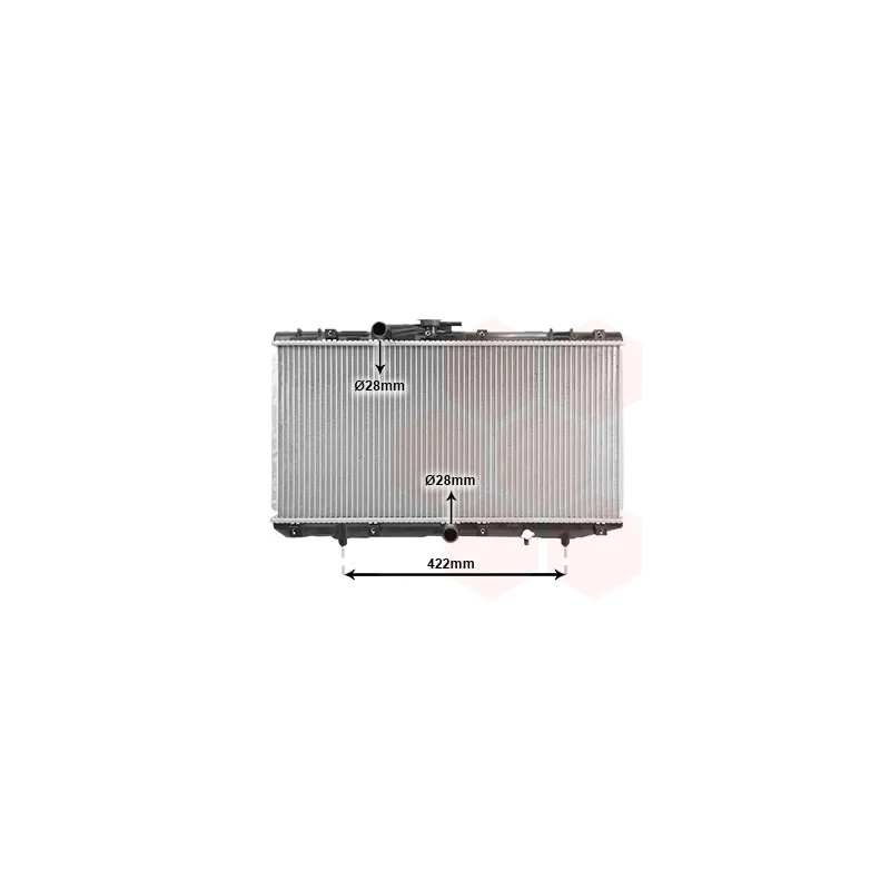 Radiateur, refroidissement du moteur VAN WEZEL 53002149