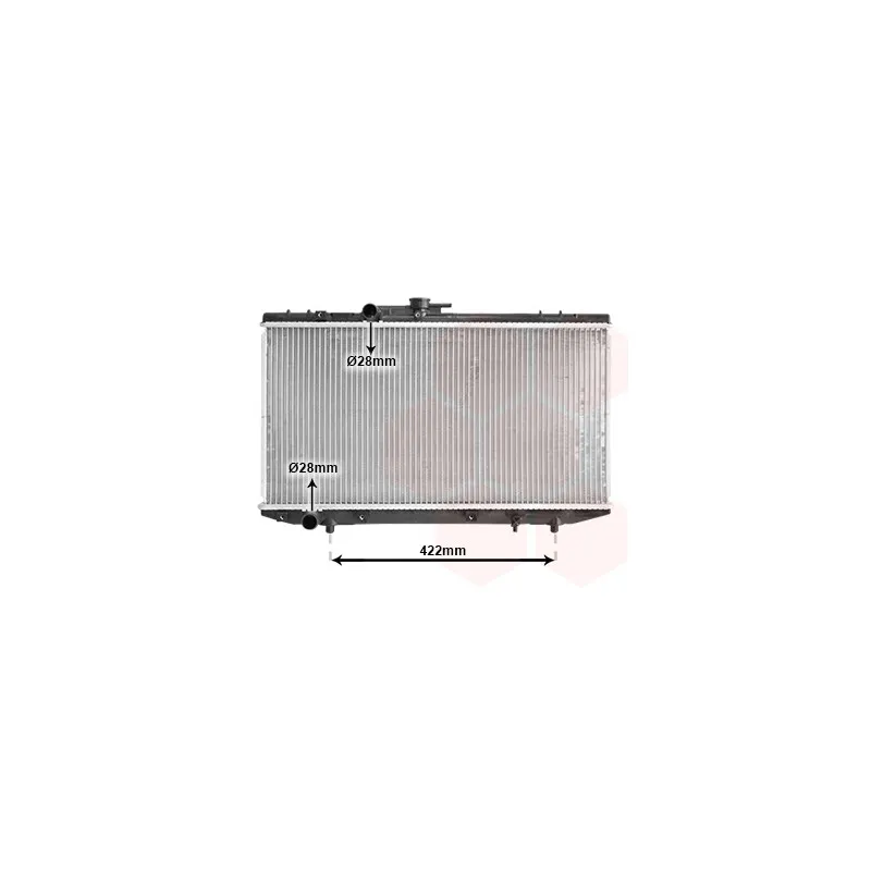 Radiateur, refroidissement du moteur VAN WEZEL 53002150