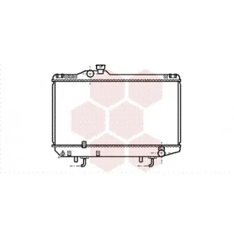 Radiateur, refroidissement du moteur VAN WEZEL 53002154