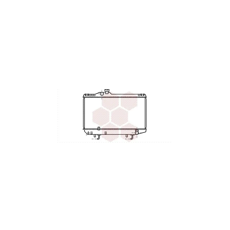 Radiateur, refroidissement du moteur VAN WEZEL 53002154