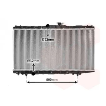 Radiateur, refroidissement du moteur VAN WEZEL 53002155