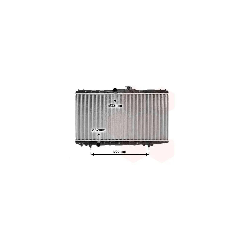 Radiateur, refroidissement du moteur VAN WEZEL 53002155