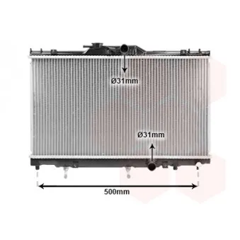 Radiateur, refroidissement du moteur VAN WEZEL