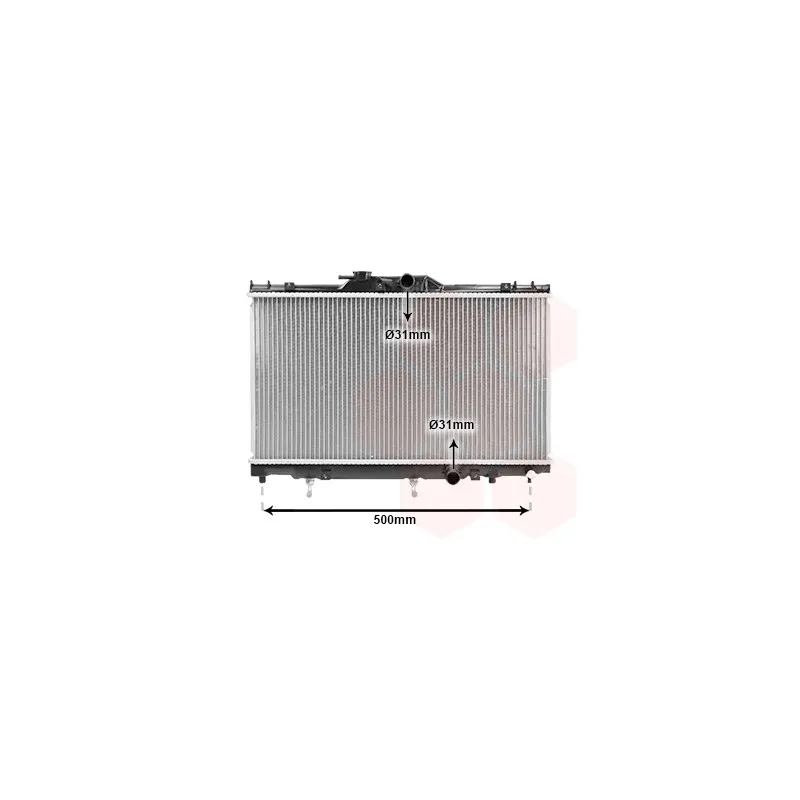 Radiateur, refroidissement du moteur VAN WEZEL 53002156