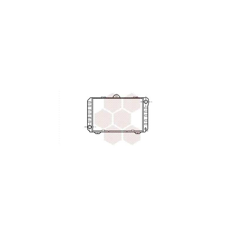 Radiateur, refroidissement du moteur VAN WEZEL 53002167