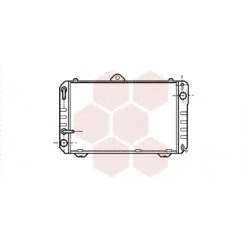 Radiateur, refroidissement du moteur VAN WEZEL 53002169