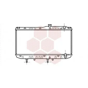 Radiateur, refroidissement du moteur VAN WEZEL 53002178