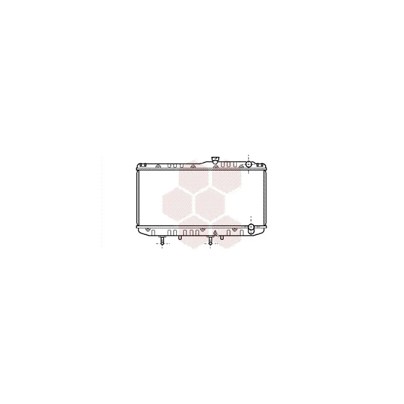 Radiateur, refroidissement du moteur VAN WEZEL 53002178