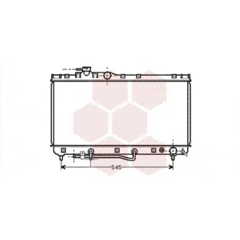 Radiateur, refroidissement du moteur VAN WEZEL 53002184