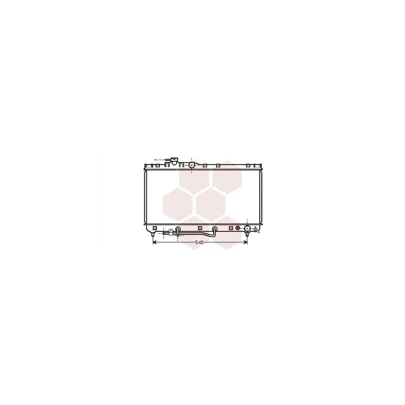 Radiateur, refroidissement du moteur VAN WEZEL 53002184
