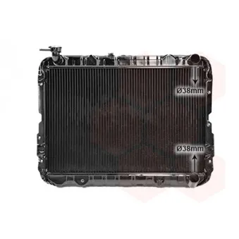 Radiateur, refroidissement du moteur VAN WEZEL 53002217