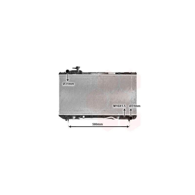 Radiateur, refroidissement du moteur VAN WEZEL 53002220