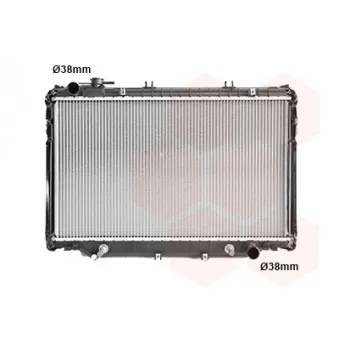 Radiateur, refroidissement du moteur VAN WEZEL 53002222