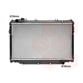 Radiateur, refroidissement du moteur VAN WEZEL 53002223
