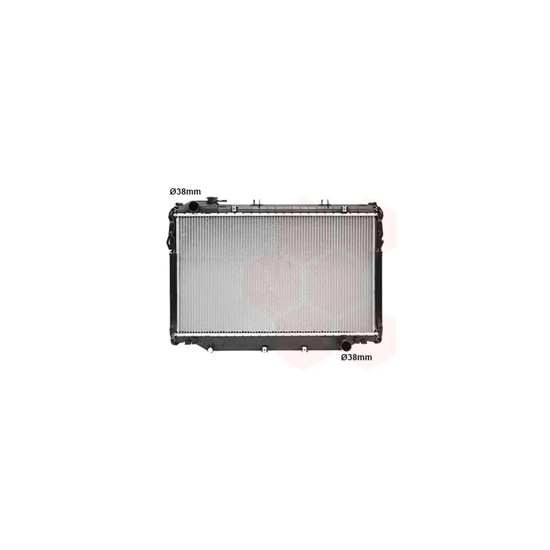 Radiateur, refroidissement du moteur VAN WEZEL 53002223