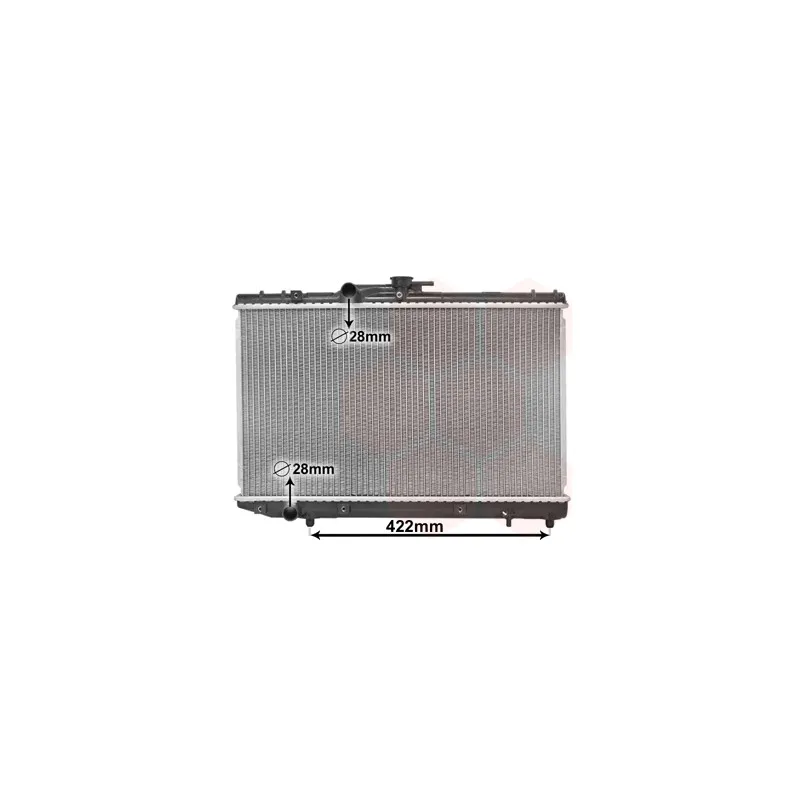 Radiateur, refroidissement du moteur VAN WEZEL 53002227